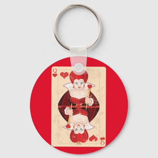 Queen of Hearts Sleutelhanger (Voorkant)