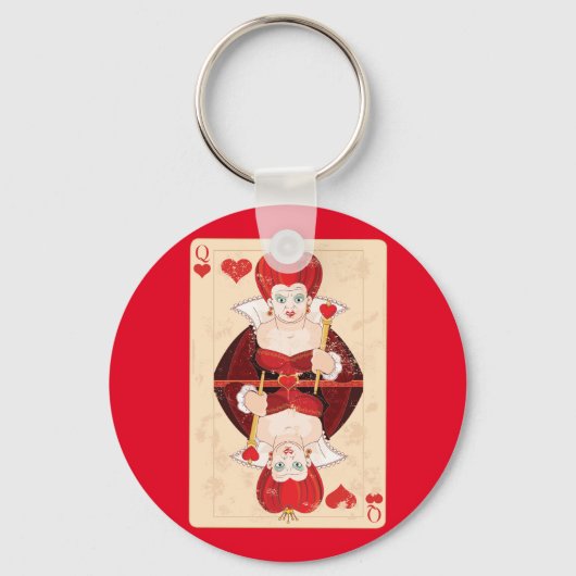 Queen of Hearts Sleutelhanger (Achterkant)