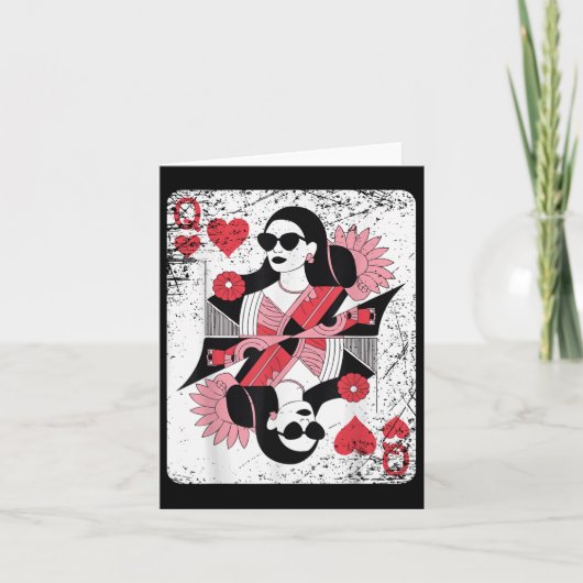 Queen of Hearts speelt Kaart (Voorkant)