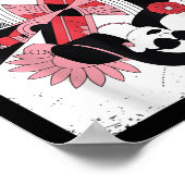 Queen of Hearts speelt Kaart Poster (Hoek)