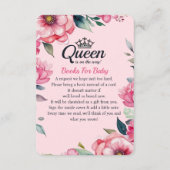 Queen of Hearts speelt Kaart roze boeken voor Baby (Achterkant)