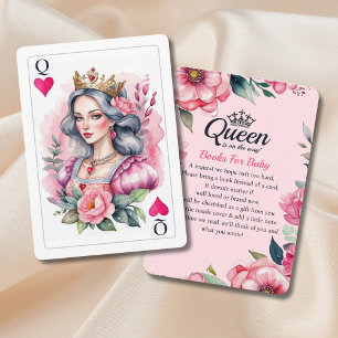 Queen of Hearts speelt Kaart roze boeken voor Baby