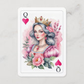 Queen of Hearts speelt Kaart roze luier Raffle (Voorkant)