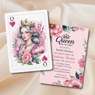 Queen of Hearts speelt Kaart roze Vrijgezellenfees