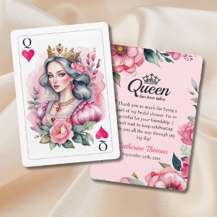Queen of Hearts speelt Kaart roze Vrijgezellenfees