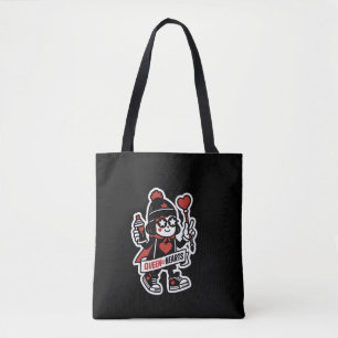 Queen of Hearts Street Mascot — Grind Crew-editie Tote Bag