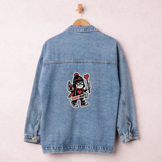 Queen of Hearts Street-mascotte - Grind Crew Editi Denim Jacket (Hangar)