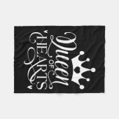 Queen Of Hearts Strong Woman Valentines Day _1 Fleece Deken (Voorkant (Horizontaal))