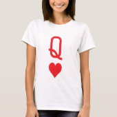 Queen of hearts t-shirt (Voorkant)