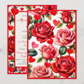  Queen of Hearts Tea Party voor aanstaande bruid Kaart (Voorkant / Achterkant)