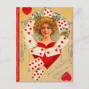 Queen of Hearts Valentijn Briefkaart