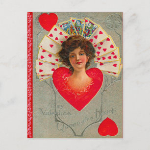 Queen of Hearts Valentijn Briefkaart