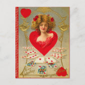 Queen of Hearts Valentijn Briefkaart (Voorkant)