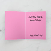 Queen of Hearts Valentijn Kaart (Binnen)