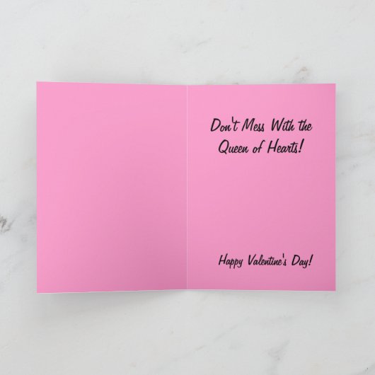 Queen of Hearts Valentijn Kaart (Binnen)