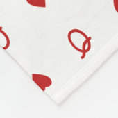 Queen of Hearts Valentijn’s Day Modern Kaart Fleece Deken (Hoek)