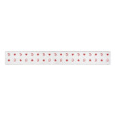 Queen of Hearts Valentijn’s Day Modern Kaart Grosgrain Lint (Voorkant)