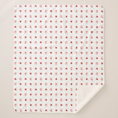 Queen of Hearts Valentijn’s Day Modern Kaart Sherpa Deken (Voorkant)