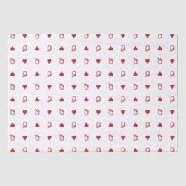 Queen of Hearts Valentijn’s Day Modern Kaart Tissuepapier