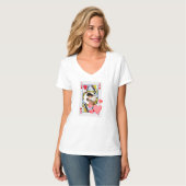 Queen of Hearts Valentijnsdag cadeau voor een perf T-shirt (Voorkant volledig)