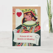  Queen of Hearts Valentijnsdag Kaart (Voorkant)