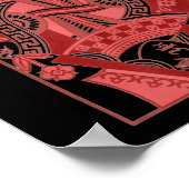 Queen Of Hearts Valentines Day Cool V-day Couple M Poster (Hoek)