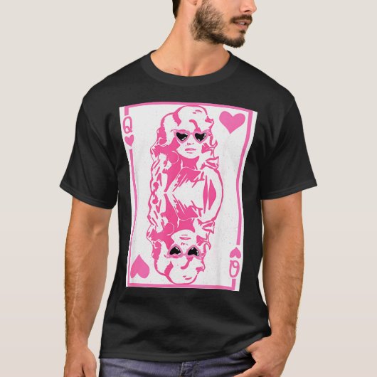 Queen Of Hearts Valentines Day T-shirt (Voorkant)