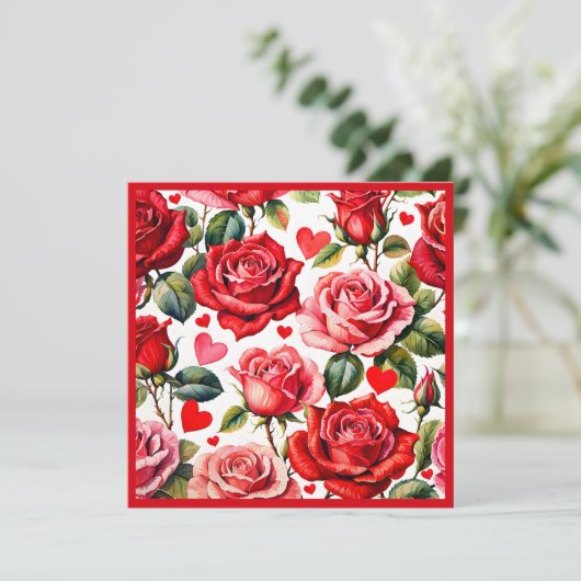 Queen of Hearts Vrijgezellenfeest Brunch Square Kaart (Staand voorkant)