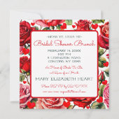 Queen of Hearts Vrijgezellenfeest Brunch Square Kaart (Achterkant)