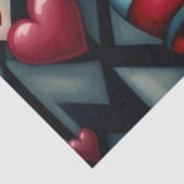 Queen of Hearts Wonderland Decoupage Tissue Papier (Detail)