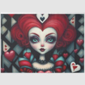 Queen of Hearts Wonderland Decoupage Tissue Papier (Voorkant)