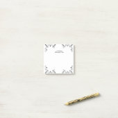 Queen of Hearts - Zwart Post-it® Notes (Op bureau)
