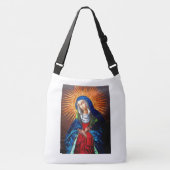 Queen of Heaven Origineel schilderij gerestaureerd Crossbody Tas (Voorkant)