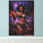 Queen of Hell Lilith Canvas Afdruk (Insitu (Houten vloer))