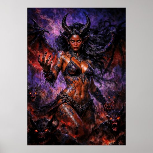 Queen of Hell Lilith Poster (Voorkant)