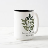Queen of Herbs Mugwort3 Tweekleurige Koffiemok (Voorkant rechts)