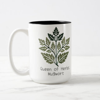 Queen of Herbs Mugwort3 Tweekleurige Koffiemok