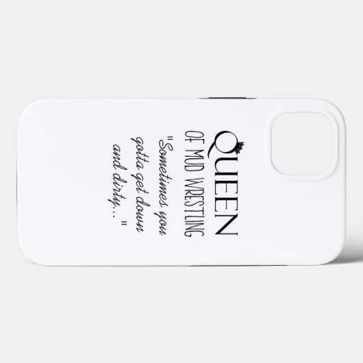 "QUEEN OF Mud Wrestling" Case-Mate iPhone Case (Achterkant (horizontaal))