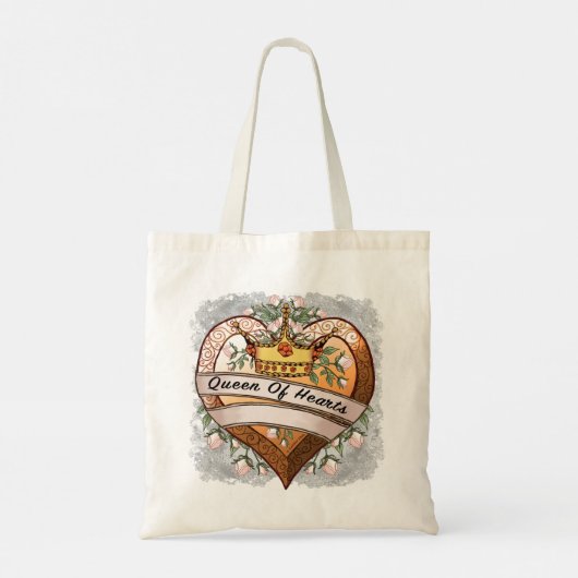Queen of My Heart aangepaste canvas tassen (Achterkant)