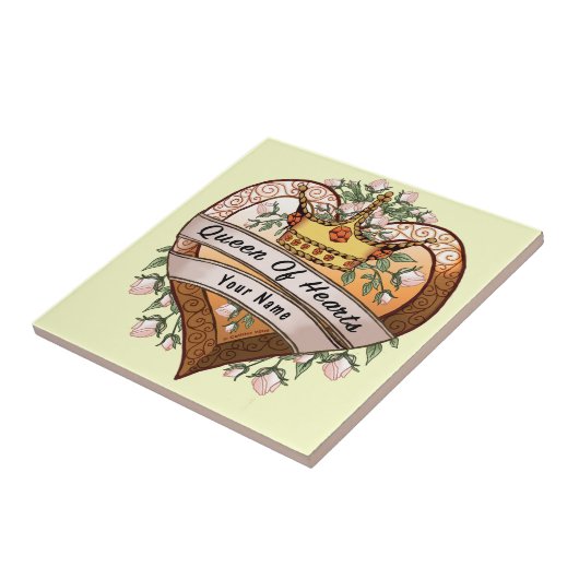 Queen of My Heart gift box Tegeltje (Zijkant)
