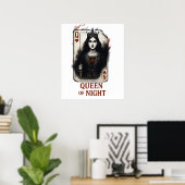 Queen of Night-Dark Fantasy Playing Card Poster (Thuiskantoor)