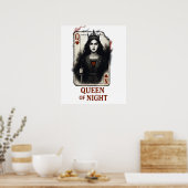 Queen of Night-Dark Fantasy Playing Card Poster (Keuken)