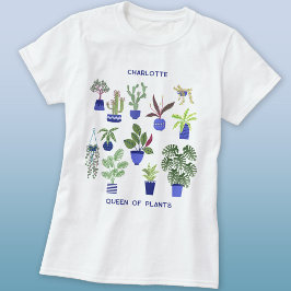 Queen of Planten Gepersonaliseerd T-shirt
