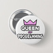 Queen of Programming Ronde Button 5,7 Cm (Voorkant /achterkant)
