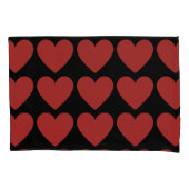 Queen of red hearts op een mooie zwarte kussensloo kussensloop (Voorkant)