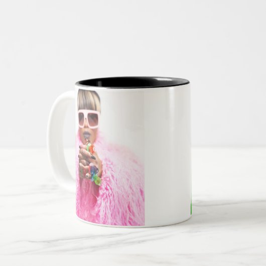 Queen of Rings-Mokken Tweekleurige Koffiemok (Voorkant links)