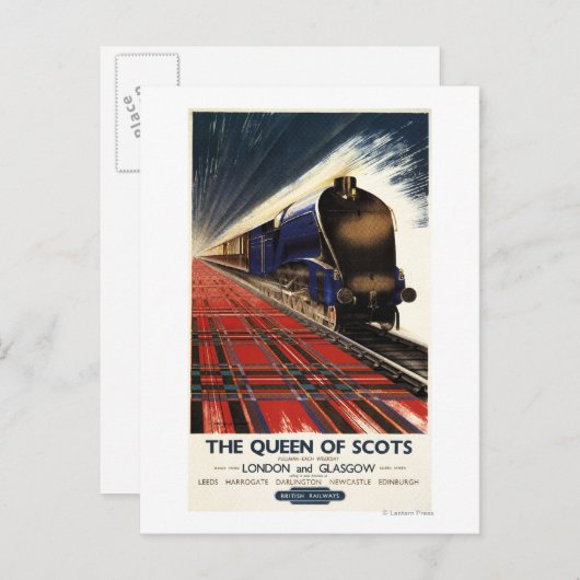 Queen of Scots Pullman Train Briefkaart (Voorkant / Achterkant)
