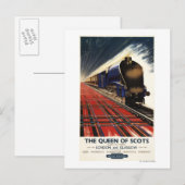 Queen of Scots Pullman Train Briefkaart (Voorkant / Achterkant)