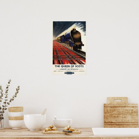 Queen of Scots Pullman Train Poster (Keuken)