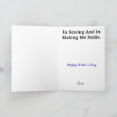 Queen of Sewing Customize Wenskaart Feestdagen Kaart (Binnen)